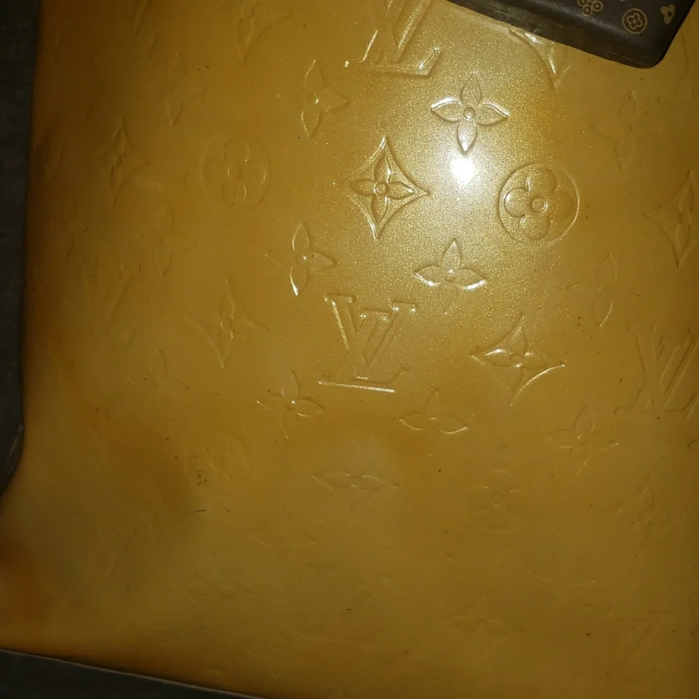 Louis Vuitton Mustard Yellow Embossed Tote - Picture 4 of 12